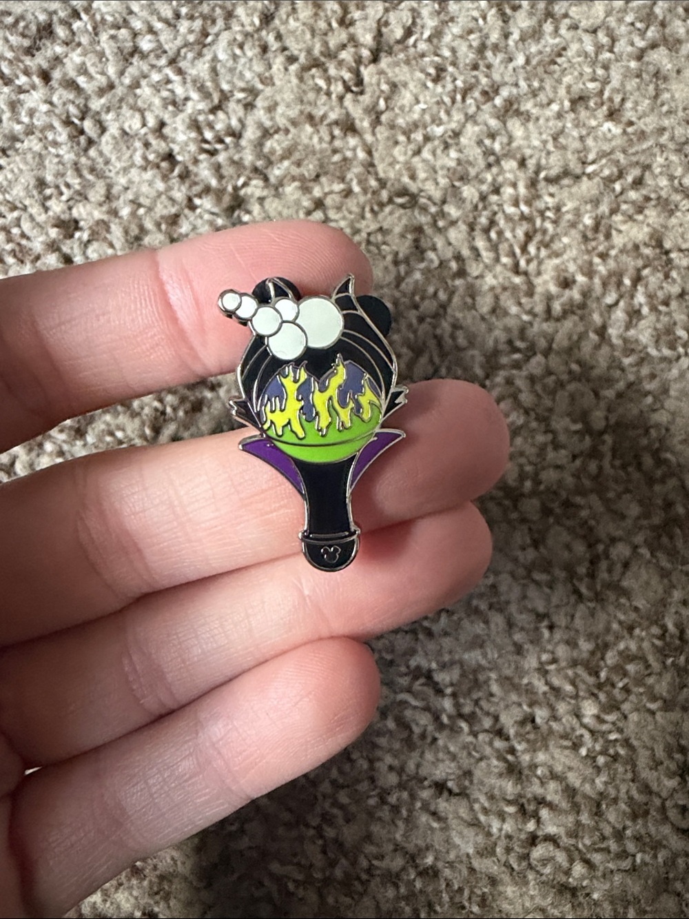 Disney parks Maleficent bubble wand pin